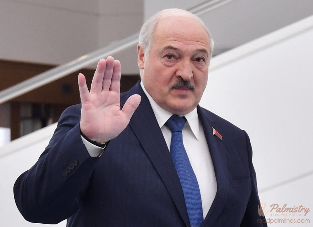 Palm of Alexander Lukashenko