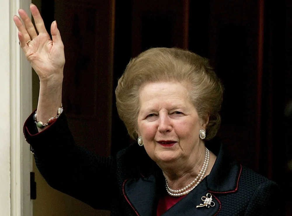 Margaret Thatcher hand