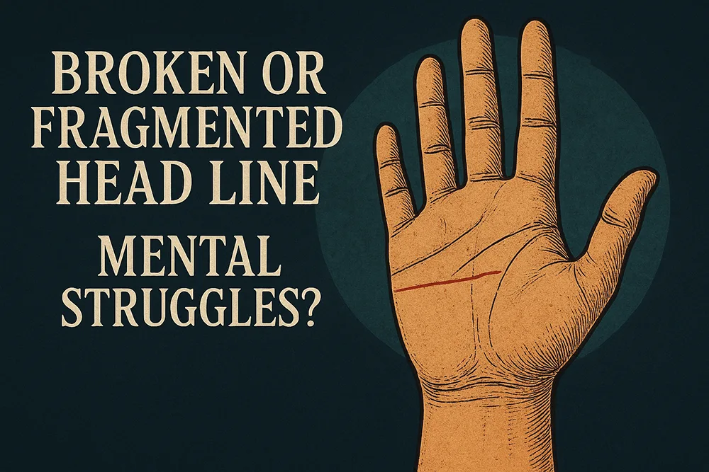 Broken or Fragmented Head Line in Palmistry: Mental Struggles? 1 Broken or Fragmented Head Line in Palmistry: Mental Struggles?