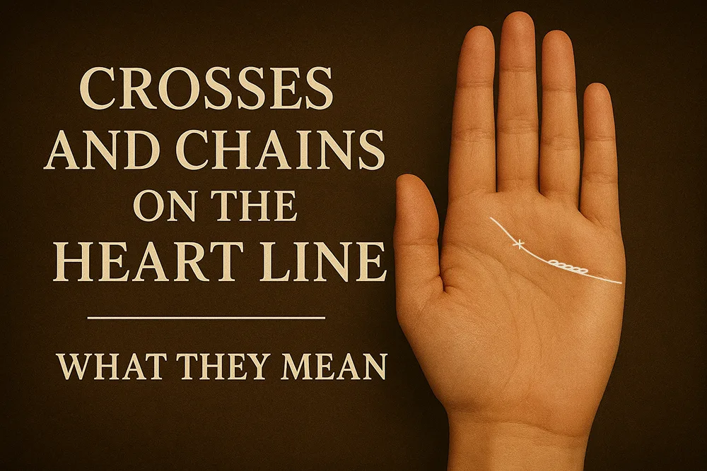 Crosses and Chains on the Heart Line – What They Mean