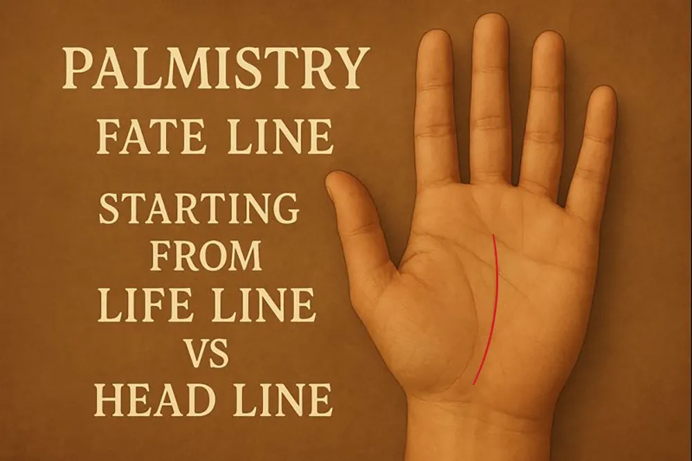 Fate Line in Palmistry: Life vs Head Line Origins