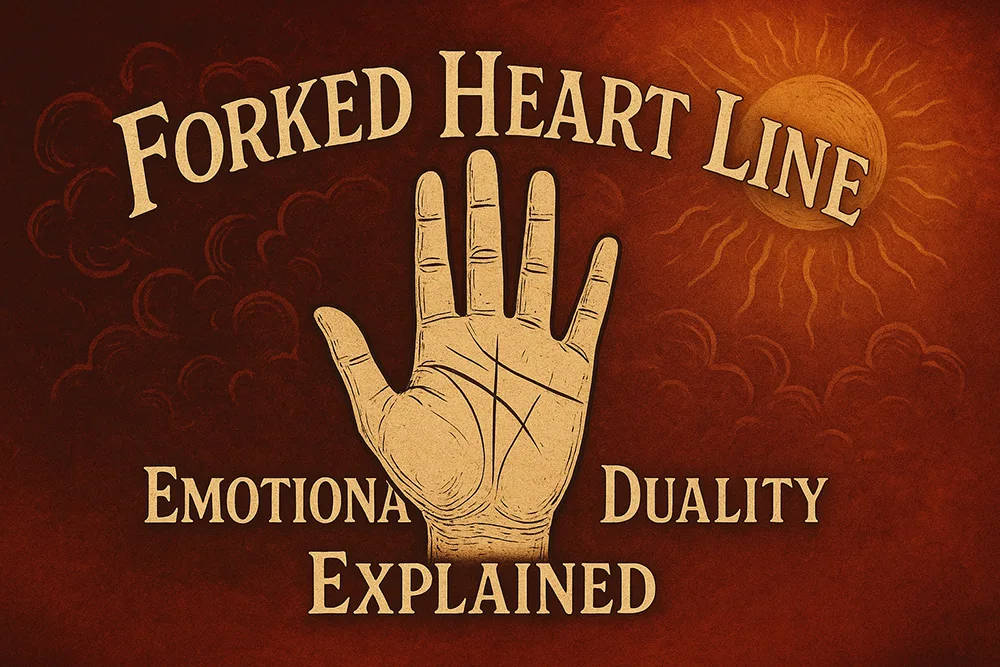 Forked Heart Line – Emotional Duality Explained