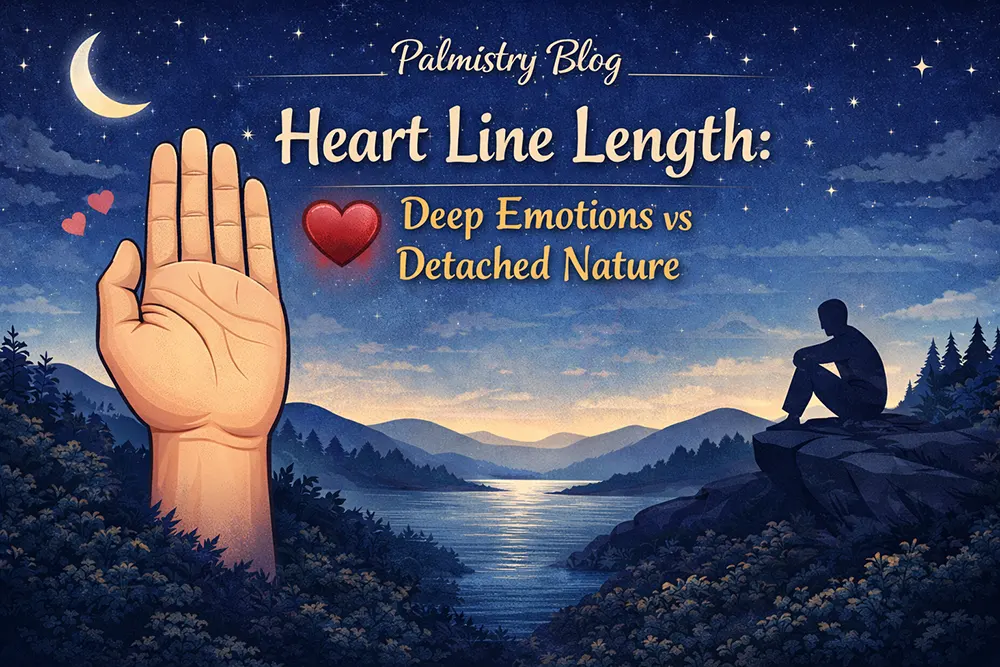 Heart Line Length in Palmistry: Emotions vs Detached