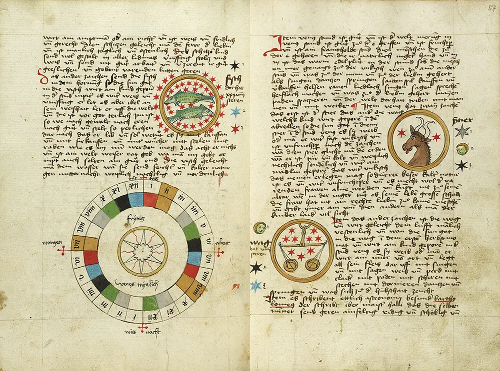 History of astrology - Illuminated Renaissance manuscript on astrological themes