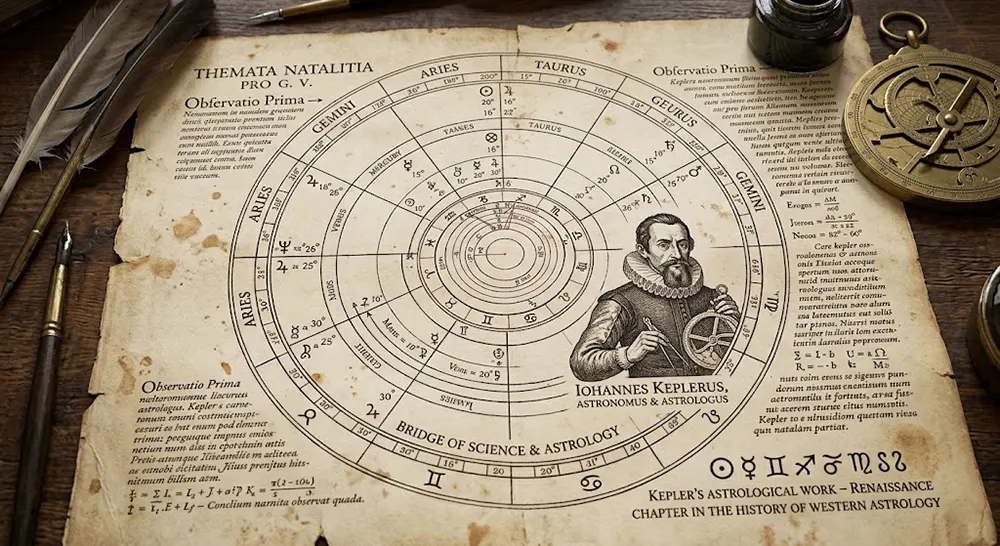 History of Western Astrology Johannes Kepler Natal Chart Renaissance Era