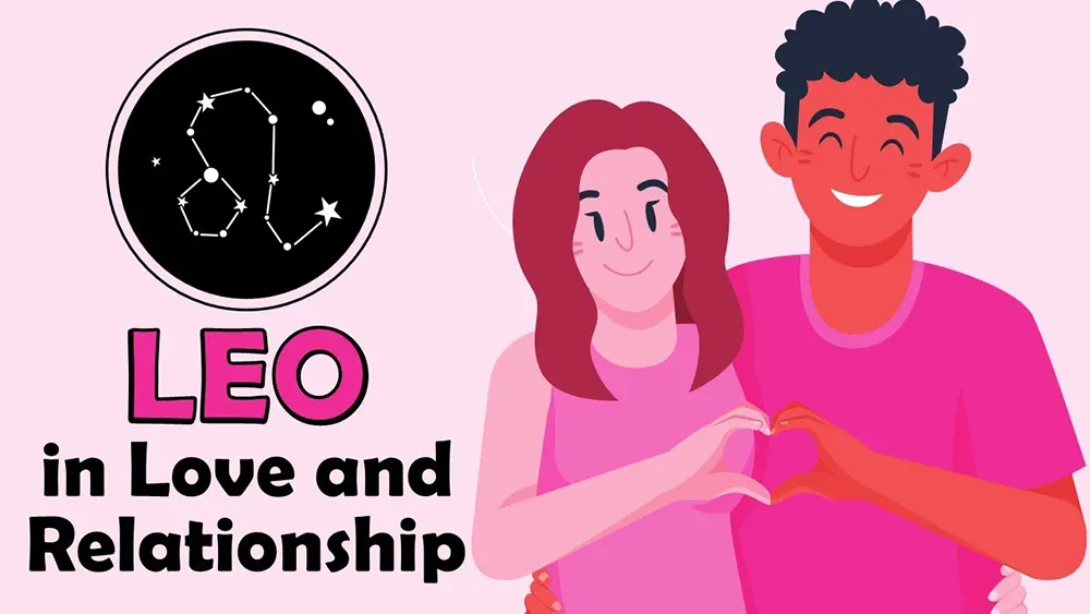 Leo: Born to Shine – The Regal Leader of the Stars 4 Romantic illustration of Leo zodiac sign in love and relationships, showcasing passion and loyalty