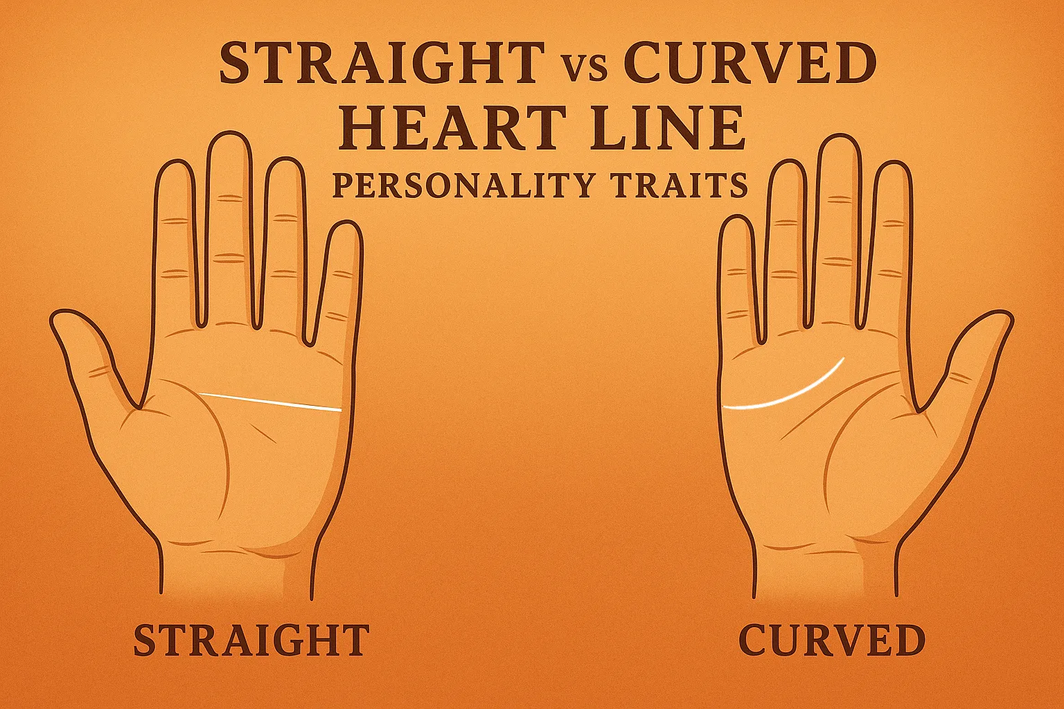 Straight vs Curved Heart Line Personality Traits