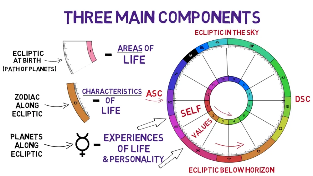 Sun in Your Birth Chart: The Core of Your Identity 2 Diagram of Sun in birth chart highlighting core identity in astrology